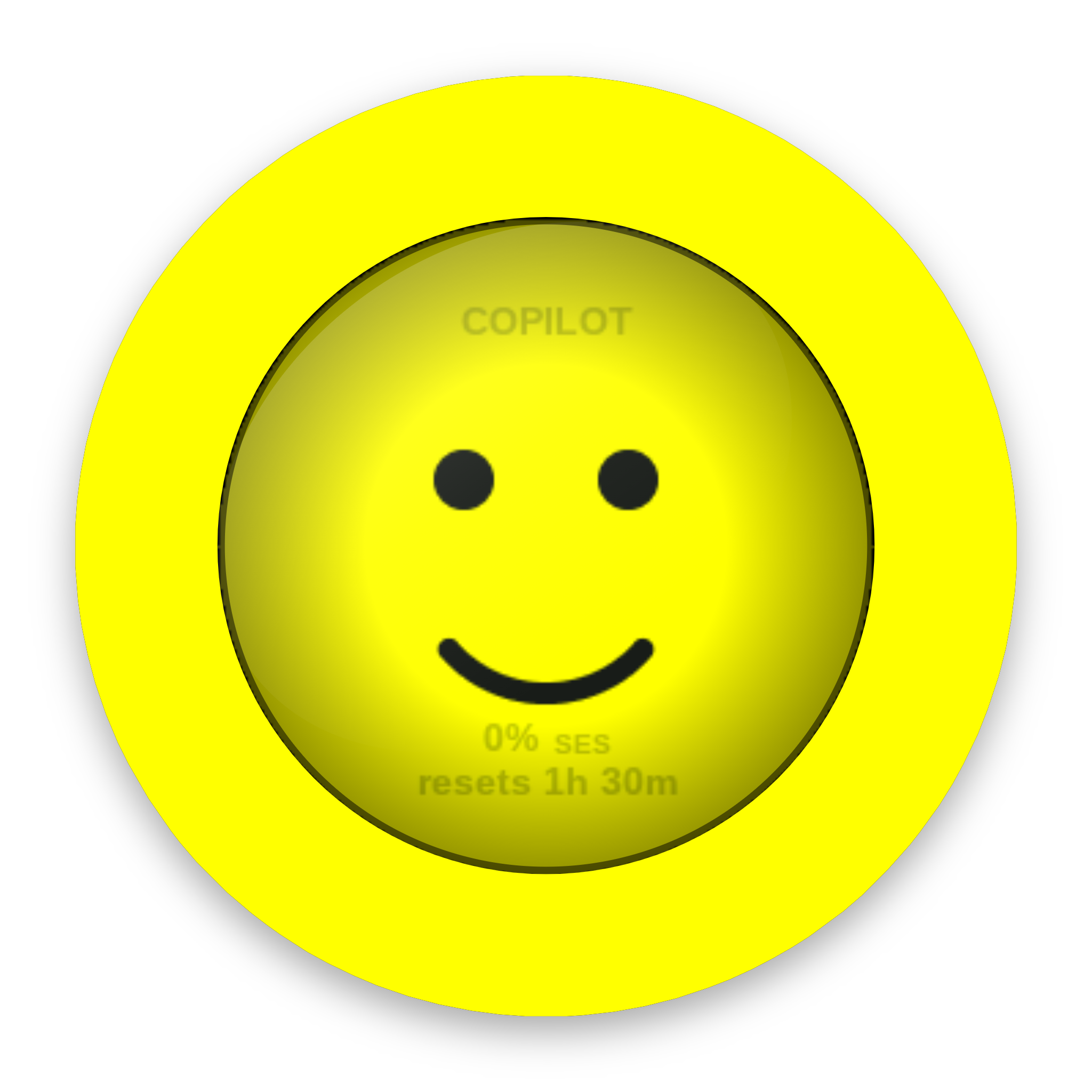Griftmeter Emoji desk gauge showing a live session reading