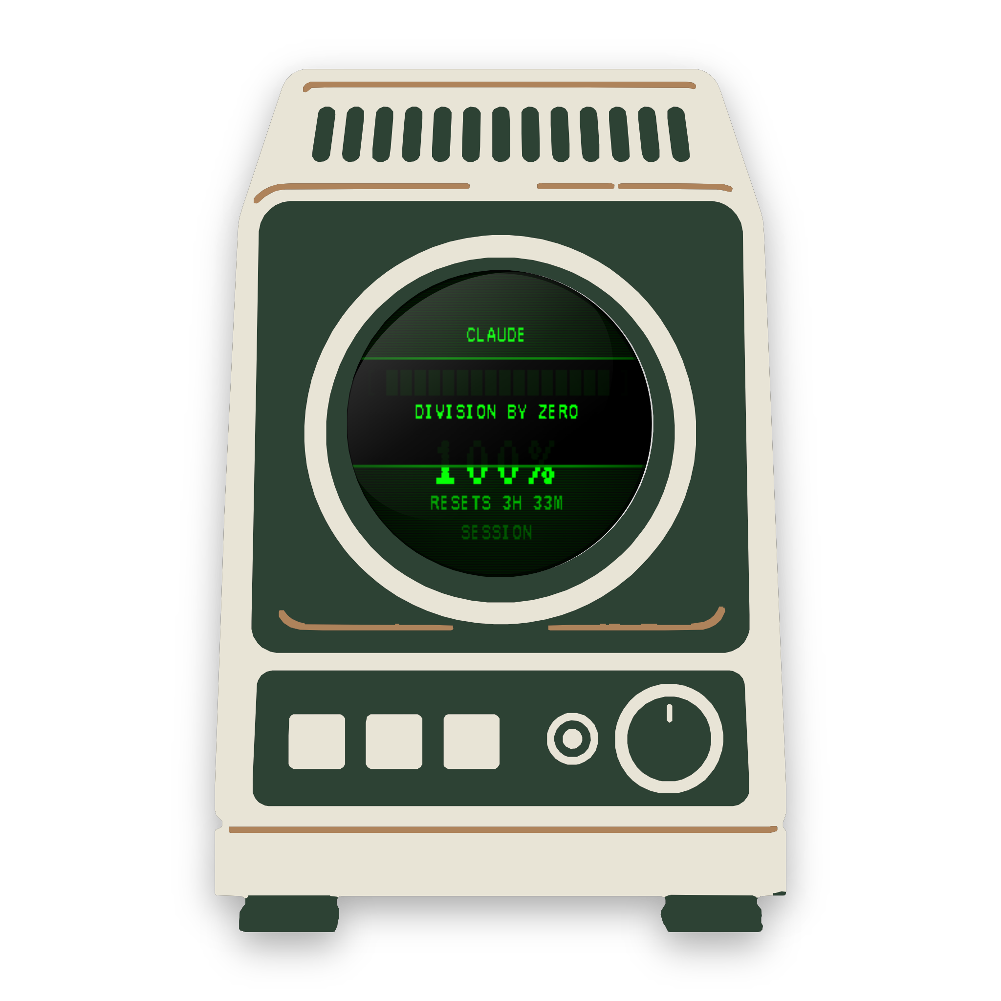 Griftmeter Terminal with a line of snark on screen